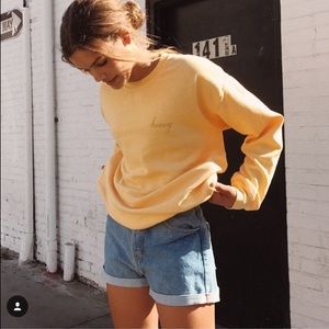 Brandy Melville Honey Erica Sweatshirt